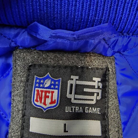 Buffalo Bills Jacket Varsity Coat NFL Button Mens Large Embroidered New - Picture 5 of 15